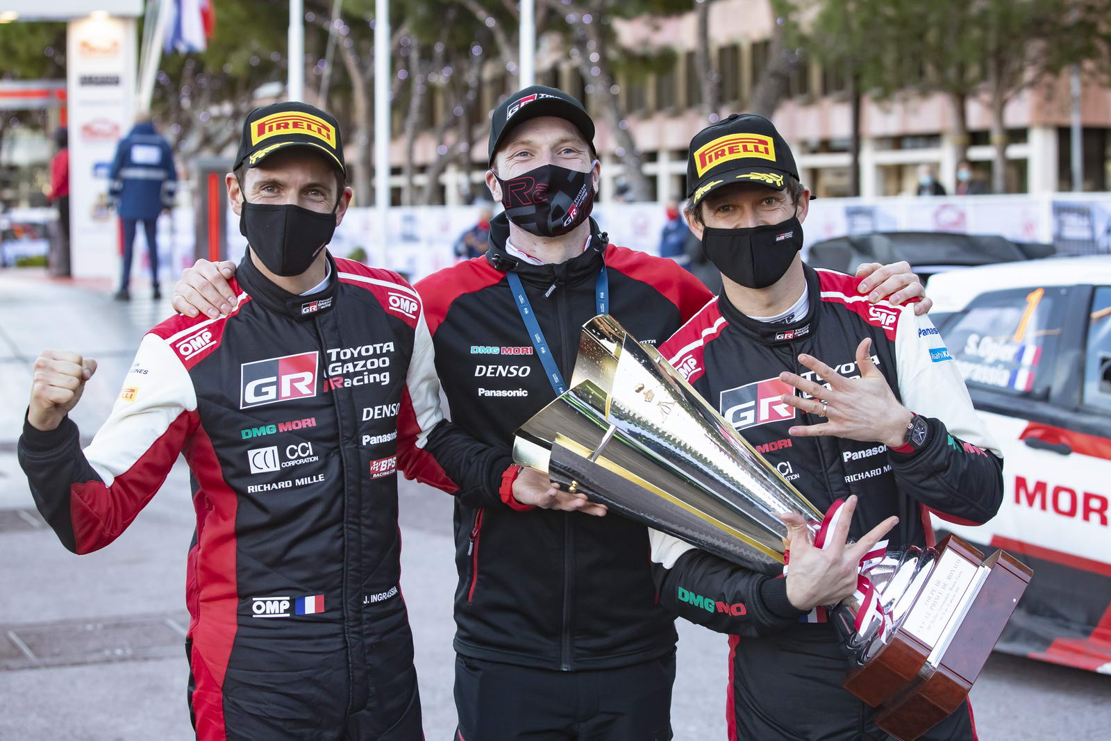 Sebastien Ogier, Jari Matti Latvala and Julien Ingrassia