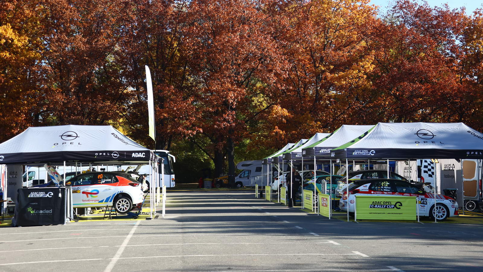 Opel Corsa-e Rally Service Park