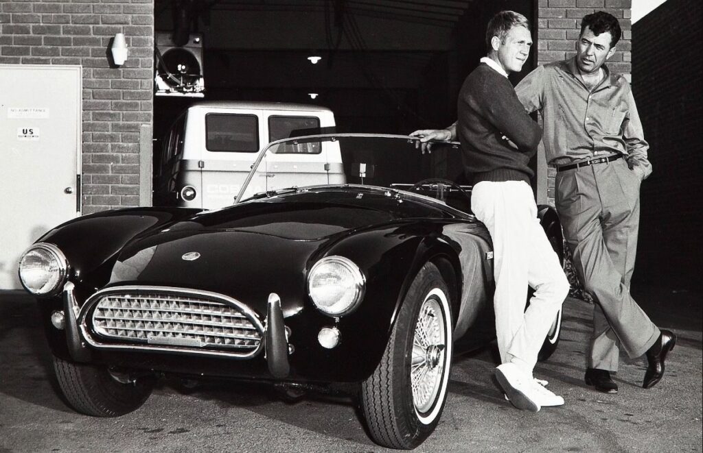 Steve McQueen Carroll Shelby Shelby Cobra 289