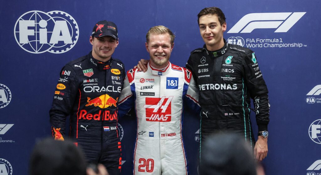 Formula 1 Max Verstappen Kevin Magnussen George Russell