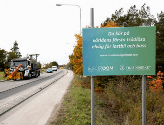 ElectReon-electric-public-road-in-Gotland-Sweden ασύρματη φόρτιση