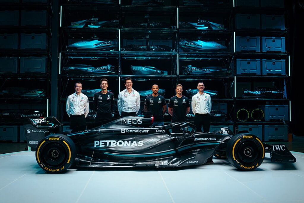 Formula 1 Mercedes W 14 team