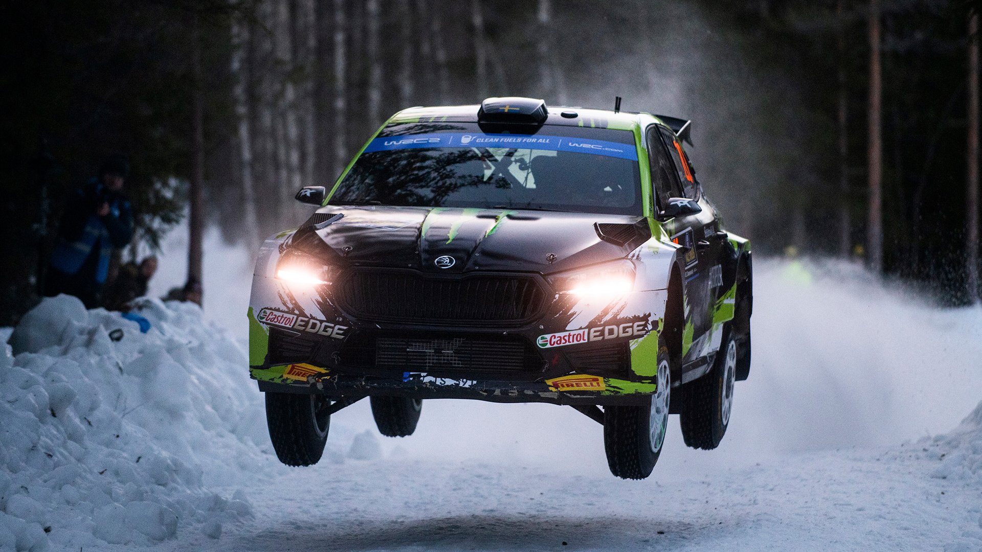 Oliver Solberg Ράλλυ Σουηδίας 2023 Skoda Fabia RS Rally2