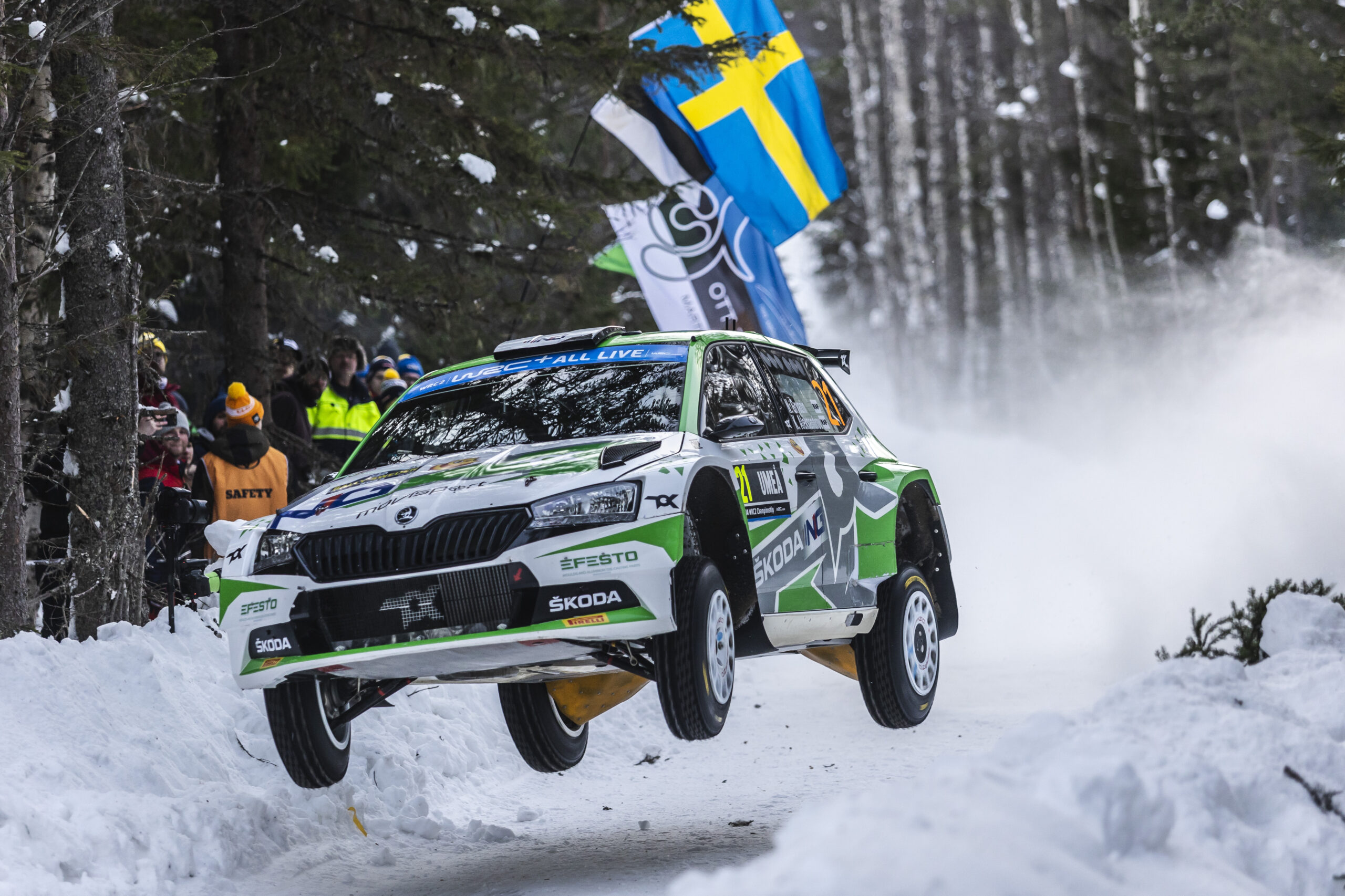 rally SWEDEN 2022 skoda fabia wrc2