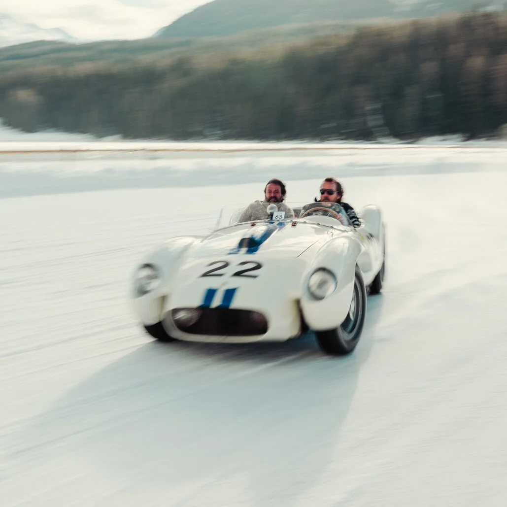 the ICE St.Moritz 2023 Le Mans 100 FERRARI 250 TESTAROSSA LUCYBELLE