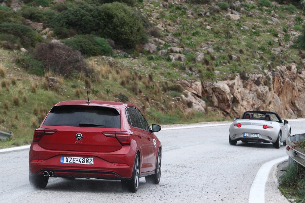 VW Polo GTI και Mazda MX-5 2.0