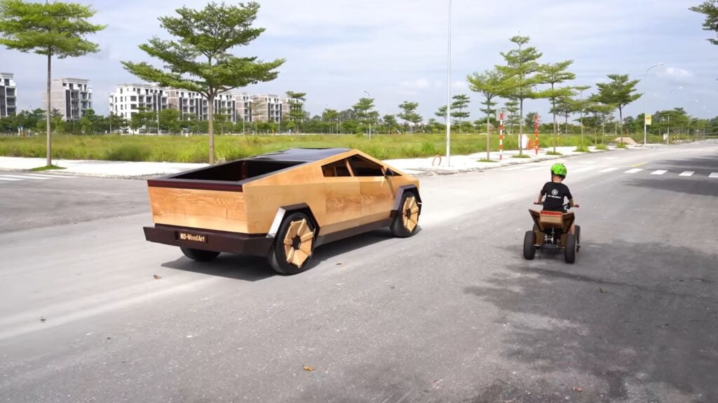 Tesla Cybertruck wooden