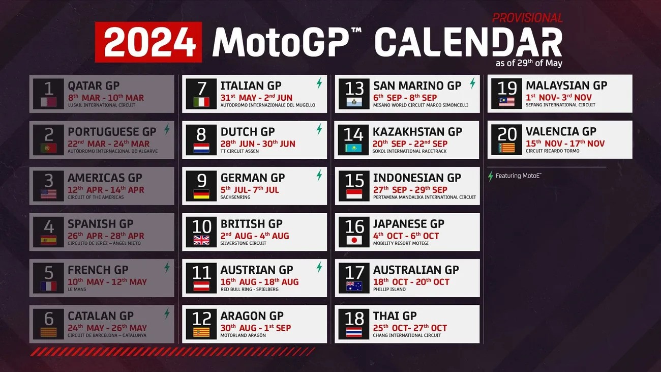 MotoGP Calendar 2024