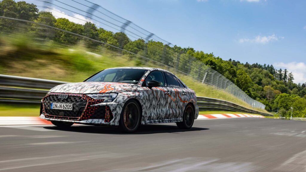 audi rs3 sedan nurburgring record 2024