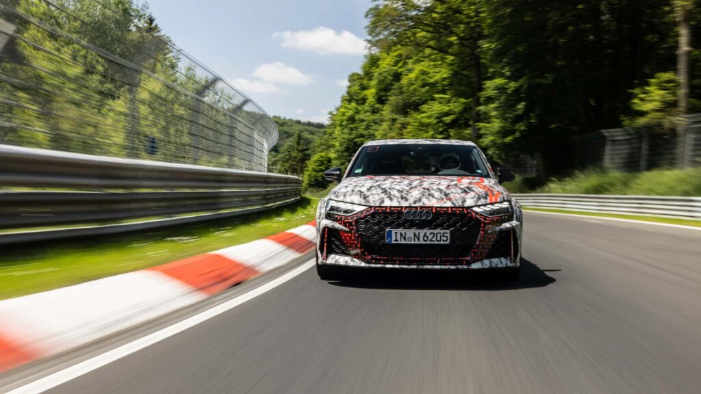 audi rs3 sedan nurburgring record 2024