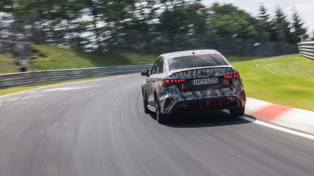 audi rs3 sedan nurburgring record 2024