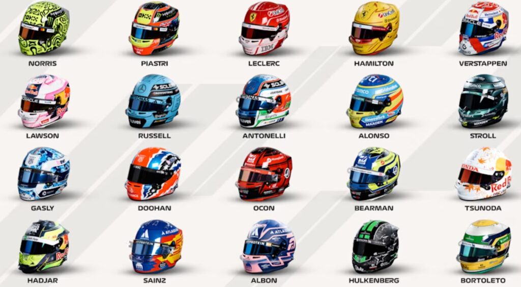 Helmets F1 2025